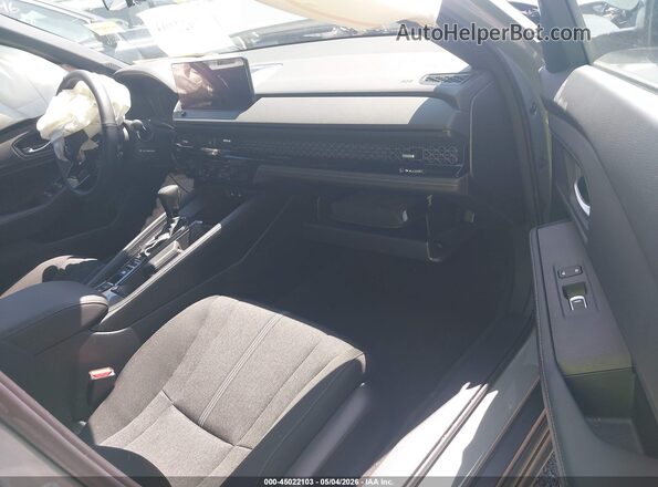 1HGCY2F58SA094244 2025 HONDA ACCORD Gray წინა სალონის ხედი