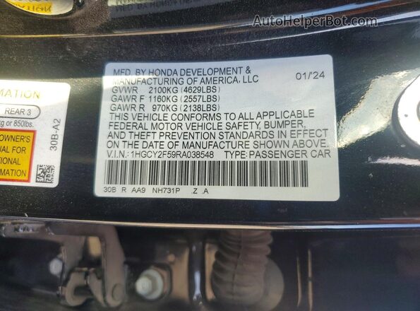 1HGCY2F59RA038548 2024 HONDA ACCORD Black 