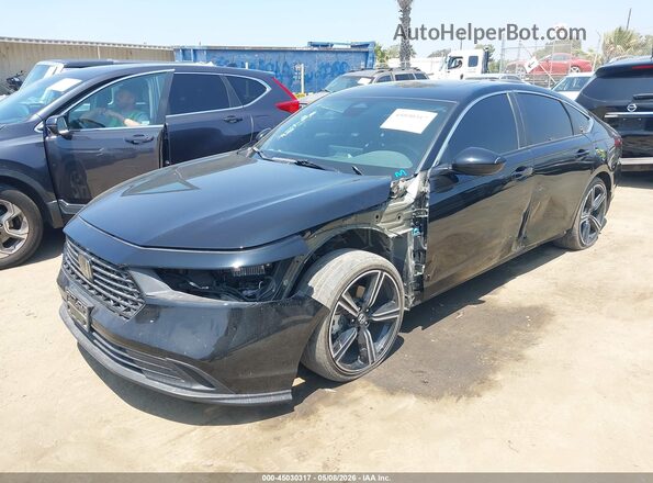 1HGCY2F59RA071503 2024 HONDA ACCORD Черный Передняя левая четверть