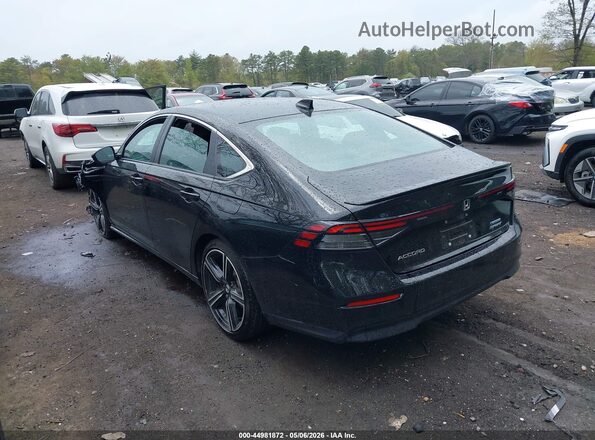 1HGCY2F59SA087609 2025 HONDA ACCORD HYBRID Black Rear left