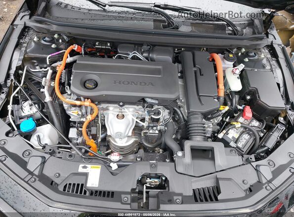 1HGCY2F59SA087609 2025 HONDA ACCORD HYBRID Black Rear view