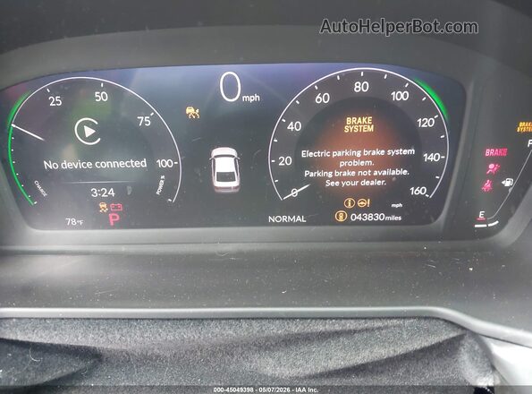 1HGCY2F5XSA032411 2025 HONDA ACCORD Black უკანა სავარძლების ხედი