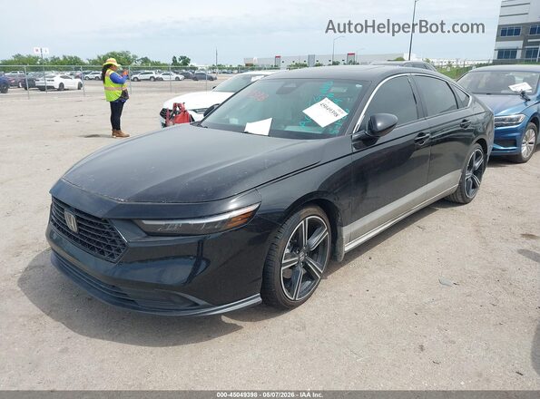 1HGCY2F5XSA032411 2025 HONDA ACCORD Black წინა მარცხენა ხედი სამი მეოთხედიდან