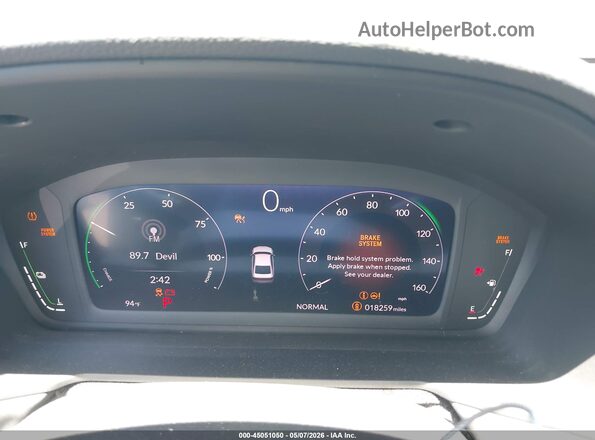 1HGCY2F60RA094497 2024 HONDA ACCORD HYBRID White Rear seats view