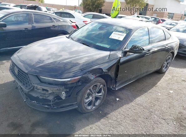 1HGCY2F61RA065137 2024 HONDA ACCORD Black Przód lewy