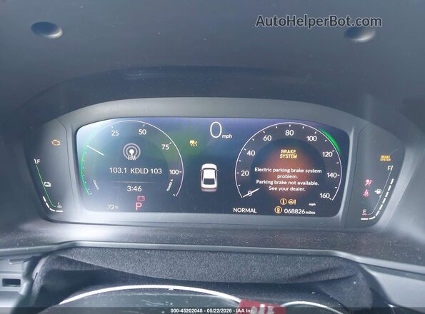 1HGCY2F66RA056255 2024 HONDA ACCORD HYBRID Gray Vista de los asientos traseros