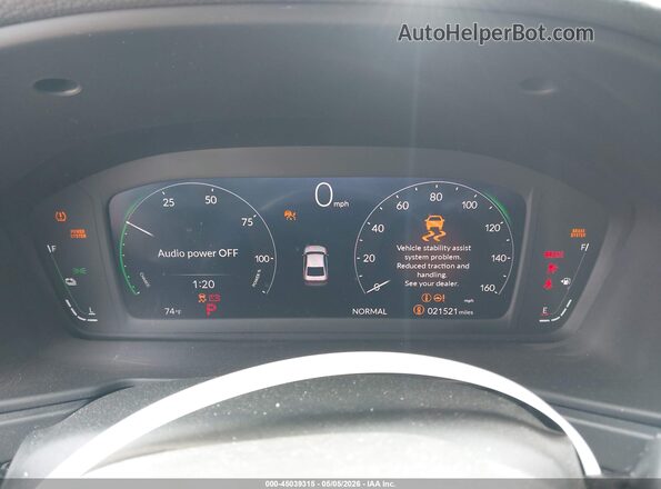 1HGCY2F66SA008714 2025 HONDA ACCORD Gray Widok tylnych siedzeń