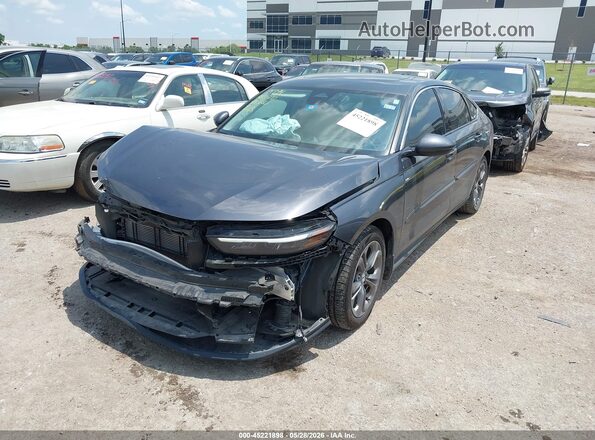 1HGCY2F6XPA005516 2023 HONDA ACCORD Gray წინა მარცხენა ხედი სამი მეოთხედიდან