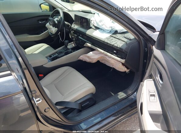 1HGCY2F6XPA005516 2023 HONDA ACCORD Gray წინა სალონის ხედი