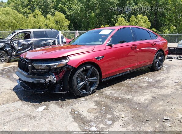 1HGCY2F70RA045986 2024 HONDA ACCORD Красный Передняя левая четверть