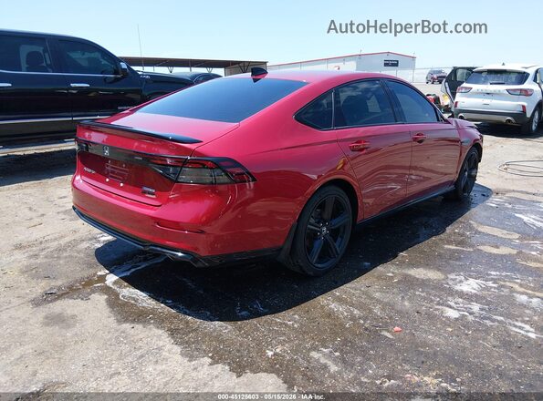 1HGCY2F70RA045986 2024 HONDA ACCORD Красный Задняя правая четверть