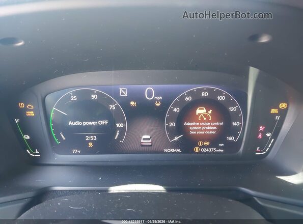 1HGCY2F70SA031284 2025 HONDA ACCORD Gray Widok tylnych siedzeń
