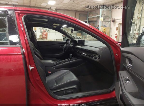 1HGCY2F72PA070174 2023 HONDA ACCORD Red Вид салону спереду
