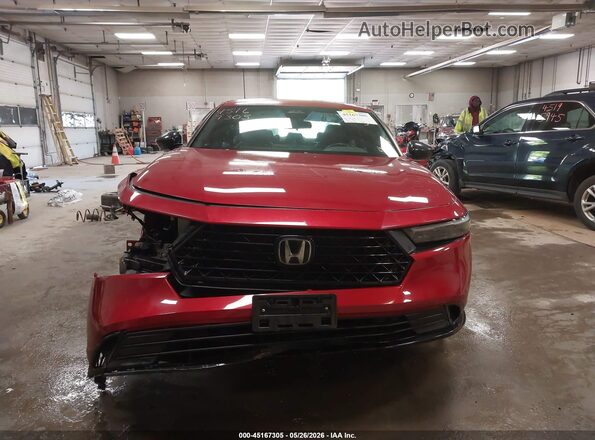 1HGCY2F72PA070174 2023 HONDA ACCORD Red Вид задньої частини салону