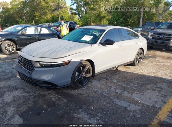 1HGCY2F73SA050427 2025 HONDA ACCORD Gray წინა მარცხენა ხედი სამი მეოთხედიდან