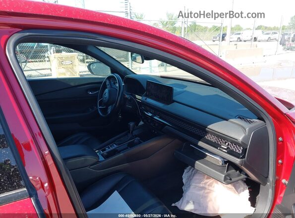 1HGCY2F74PA000093 2023 HONDA ACCORD HYBRID Red Front interior view