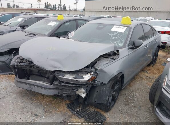 1HGCY2F75SA011130 2025 HONDA ACCORD HYBRID Gray Vista tres cuartos delantera izquierda