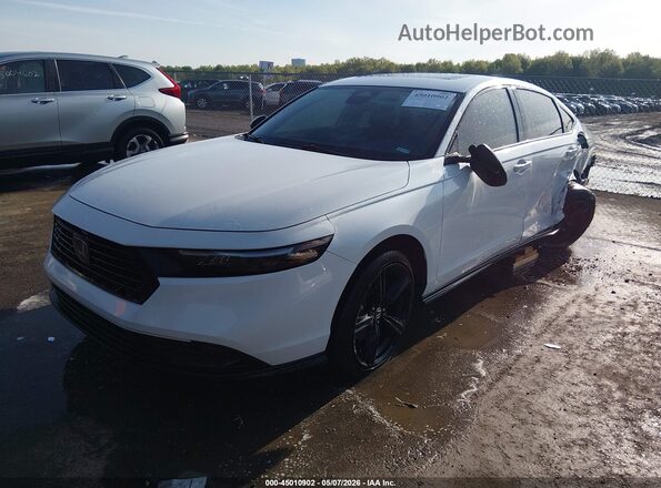 1HGCY2F77PA053421 2023 HONDA ACCORD White წინა მარცხენა ხედი სამი მეოთხედიდან
