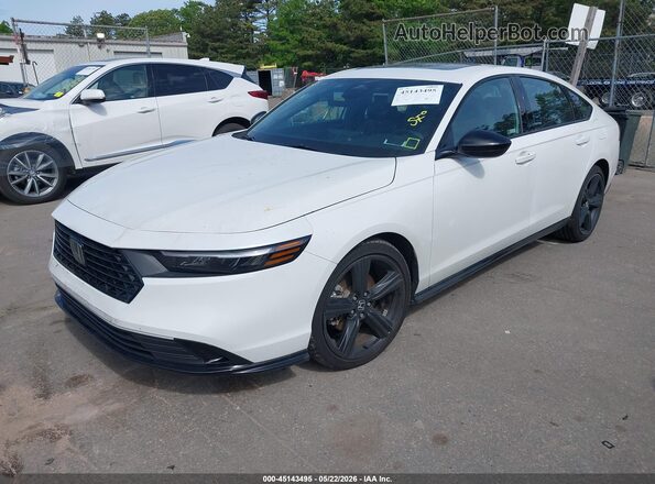 1HGCY2F77SA087304 2025 HONDA ACCORD White Առջևի ձախ երեք քառորդ տեսարան