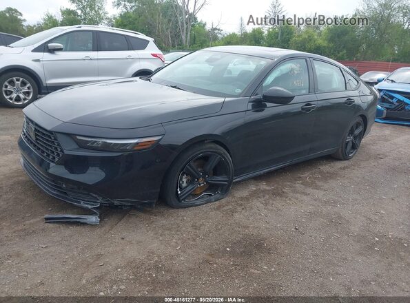 1HGCY2F79PA050228 2023 HONDA ACCORD Black Przód lewy