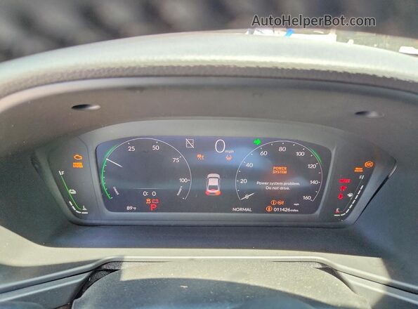 1HGCY2F82RA073877 2024 HONDA ACCORD White Widok zestawu wskaźników