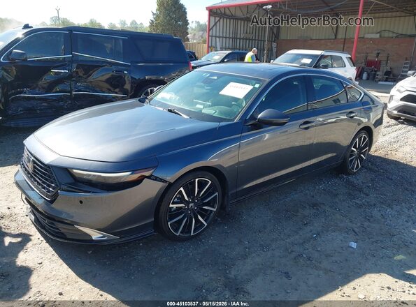 1HGCY2F84RA014944 2024 HONDA ACCORD Gray Առջևի ձախ երեք քառորդ տեսարան