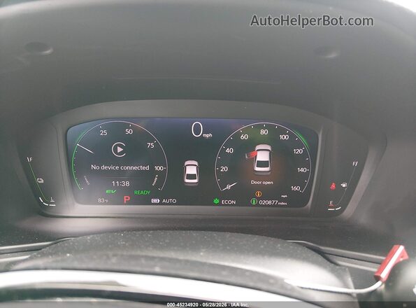 1HGCY2F85SA028079 2025 HONDA ACCORD HYBRID White უკანა სავარძლების ხედი