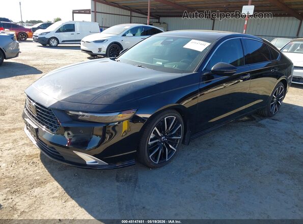 1HGCY2F86SA034215 2025 HONDA ACCORD Черный Передняя левая четверть