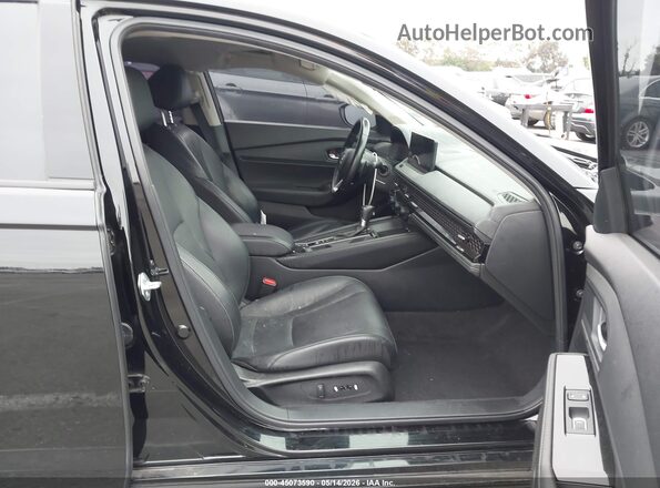 1HGCY2F88PA020694 2023 HONDA ACCORD Black Widok wnętrza z przodu