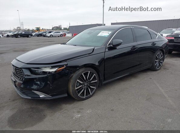 1HGCY2F88PA020694 2023 HONDA ACCORD Black Przód lewy