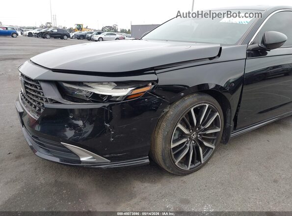1HGCY2F88PA020694 2023 HONDA ACCORD Black Widok z przodu