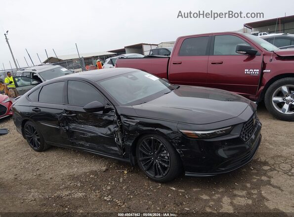 1HGCY2F88RA080316 2024 HONDA ACCORD Black უკანა სალონის ხედი