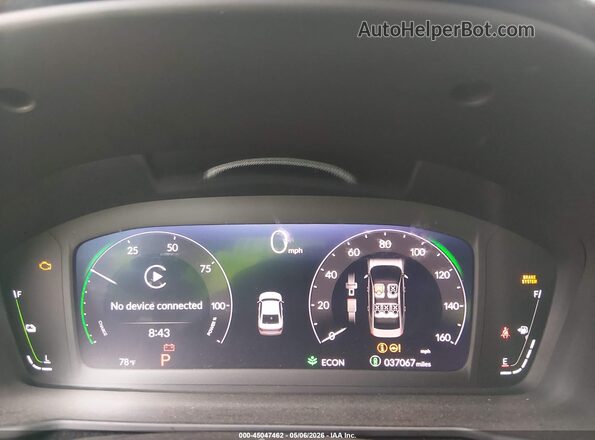 1HGCY2F88RA080316 2024 HONDA ACCORD Black უკანა სავარძლების ხედი