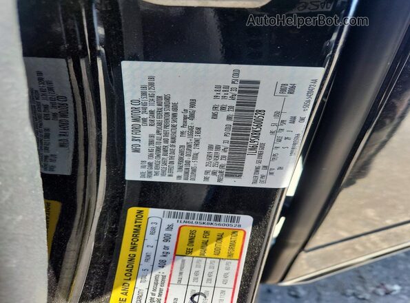 1LN6L9SK8K5600528 2019 LINCOLN CONTINENTA Black 
