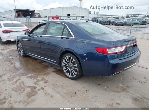 1LN6L9TKXH5617306 2017 LINCOLN CONTINENTA Blue Tył lewy