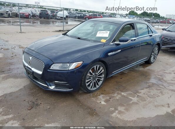 1LN6L9TKXH5617306 2017 LINCOLN CONTINENTA Blue Przód lewy