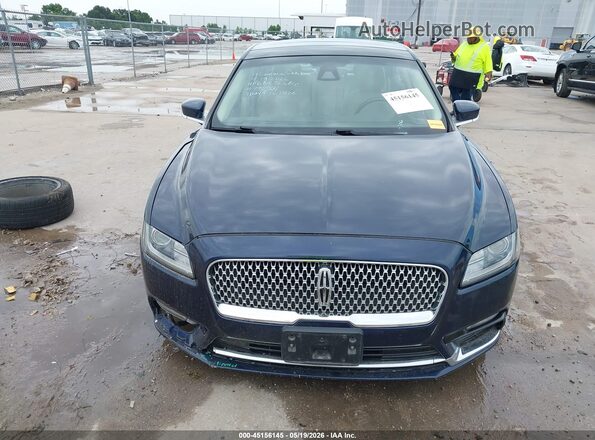 1LN6L9TKXH5617306 2017 LINCOLN CONTINENTA Blue Widok wnętrza z tyłu