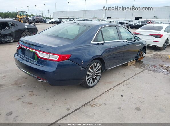 1LN6L9TKXH5617306 2017 LINCOLN CONTINENTA Blue Tył prawy