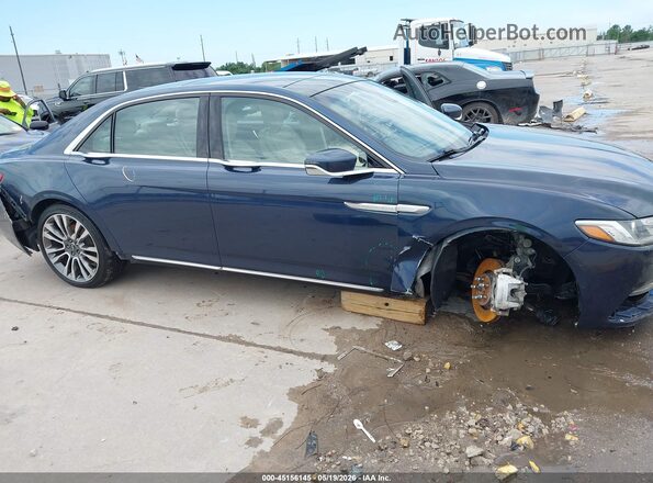 1LN6L9TKXH5617306 2017 LINCOLN CONTINENTA Blue Widok z przodu