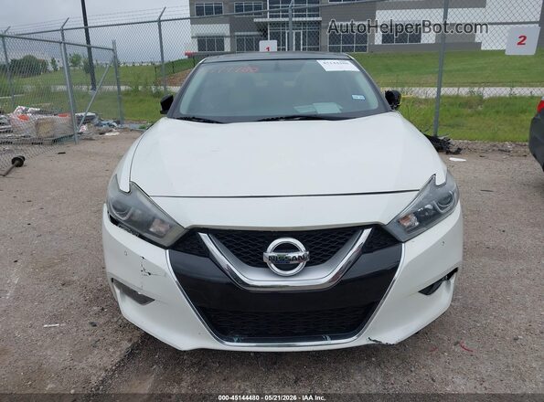 1N4AA6AP0GC376356 2016 NISSAN MAXIMA White Instrument cluster view
