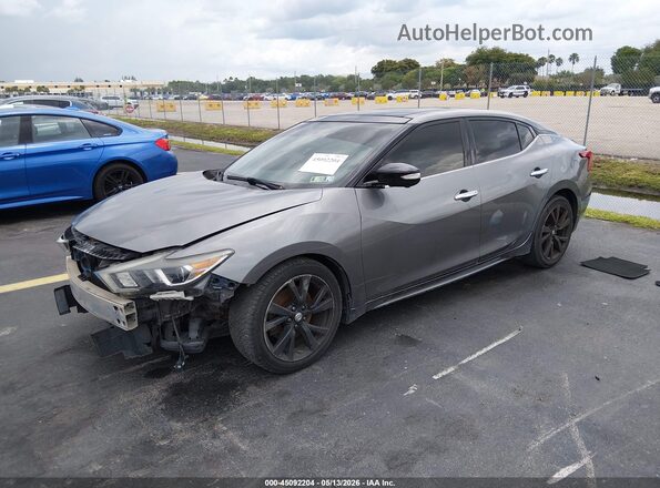 1N4AA6AP0GC403894 2016 NISSAN MAXIMA Gray Vista tres cuartos delantera izquierda