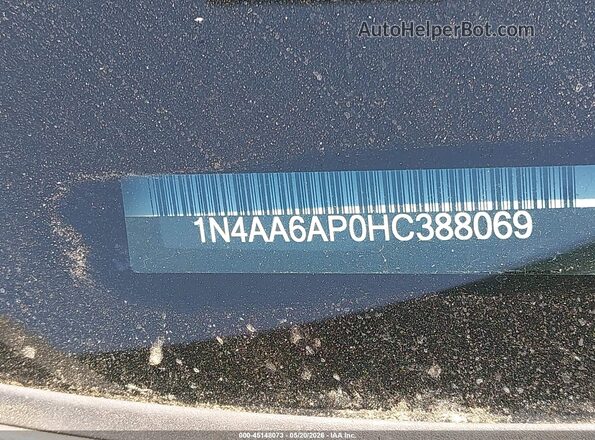 1N4AA6AP0HC388069 2017 NISSAN MAXIMA Black Widok komory silnika