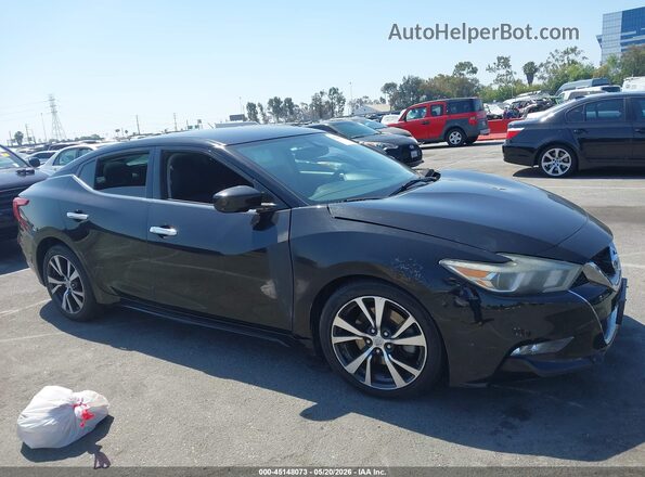 1N4AA6AP0HC388069 2017 NISSAN MAXIMA Black Widok wnętrza z tyłu