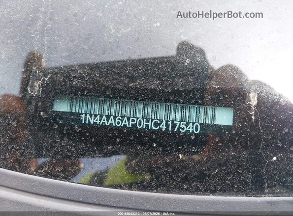 1N4AA6AP0HC417540 2017 NISSAN MAXIMA Black Widok komory silnika
