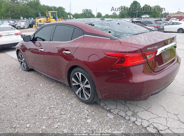 1N4AA6AP0HC435956 2017 NISSAN MAXIMA Red Հետևի ձախ