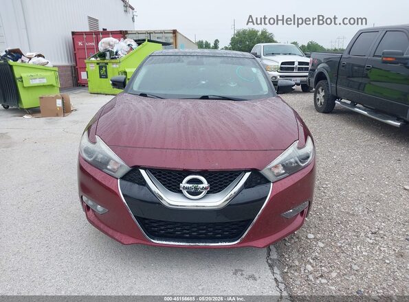 1N4AA6AP0HC435956 2017 NISSAN MAXIMA Red Սարքավորումների վահանակի տեսք