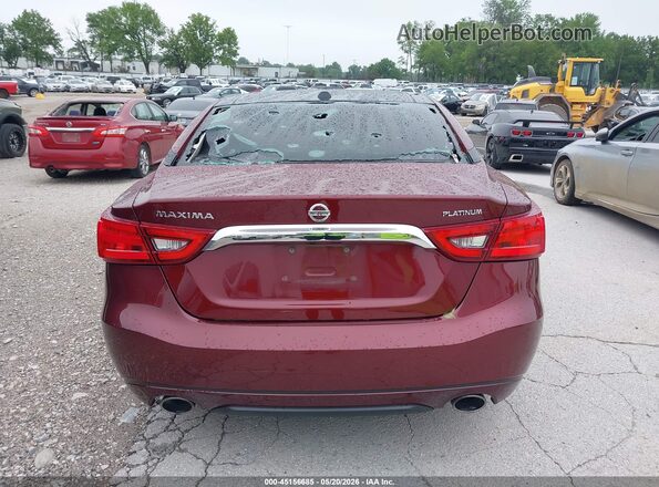 1N4AA6AP0HC435956 2017 NISSAN MAXIMA Red 