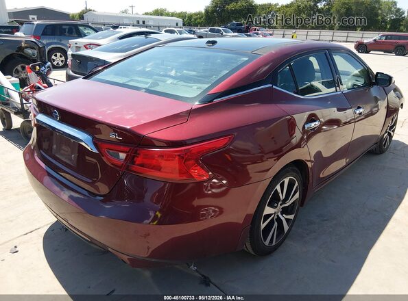 1N4AA6AP0HC446147 2017 NISSAN MAXIMA Maroon Rear right