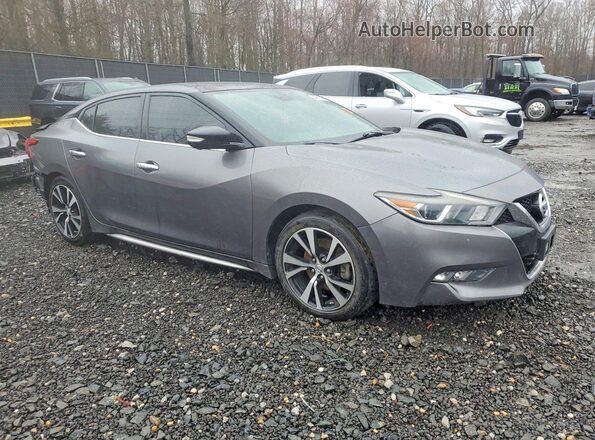 1N4AA6AP0JC362707 2018 NISSAN MAXIMA Gray Przód prawy