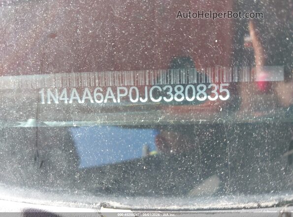 1N4AA6AP0JC380835 2018 NISSAN MAXIMA Black Շարժիչի բաժամունքի տեսք